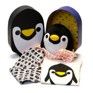 Pengin Outfit Coral<br>Set & Plush